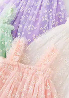 Load image into Gallery viewer, 1st Birthday Kids little girls Arabella Daisy Tulle Dress - Mint (pre order) - Fox Baby &amp; Co
