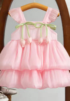Load image into Gallery viewer, Spring Tulip Puff Frill Dress - Pink
