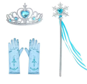 Elsa Snow Princess Tulle Tutu Dress Costume with Jewellery Set - Fox Baby & Co