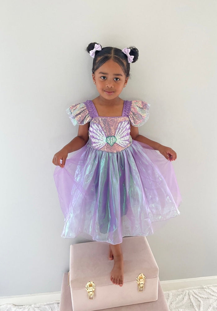 Wonderland Mermaid Princess Birthday Party Dress - Purple - Fox Baby & Co