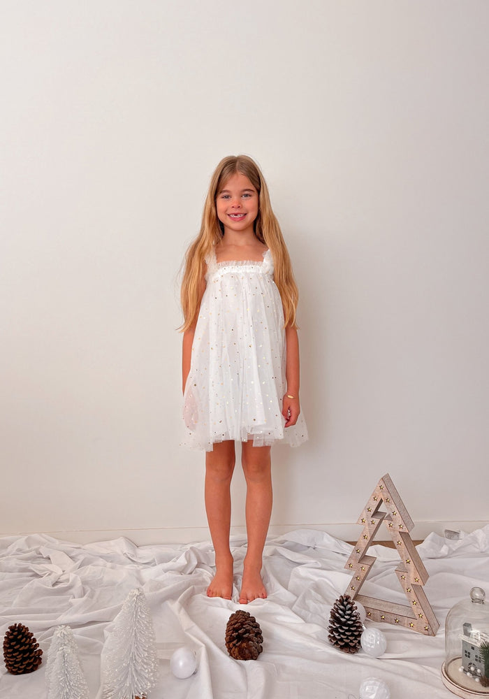 Little Girls Christmas Sparkle Tulle Dress (pre order) - Fox Baby & Co
