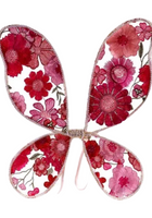 Load image into Gallery viewer, Newborn/Baby Floral Lace Fairy Wings - Pink/Red (PRE ORDER)
