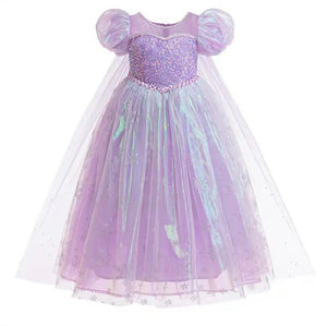 Jasmine Shimmer Princess Party Dress Costume with cape
