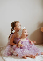Load image into Gallery viewer, Sparkle Snow Princess Kids little Girls Tulle Dress - Purple - Fox Baby &amp; Co
