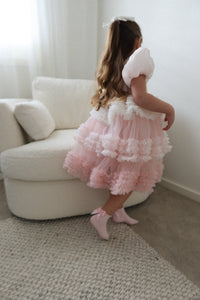 Kid little girl Fairytale Birthday Tulle Dress - Pink - Fox Baby & Co