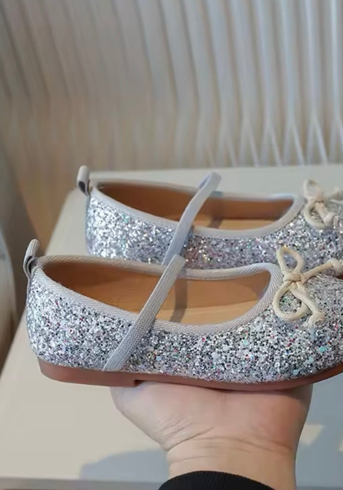 Silver Princess Ballerina Ballet Flat Shoes (pre order) - Fox Baby & Co