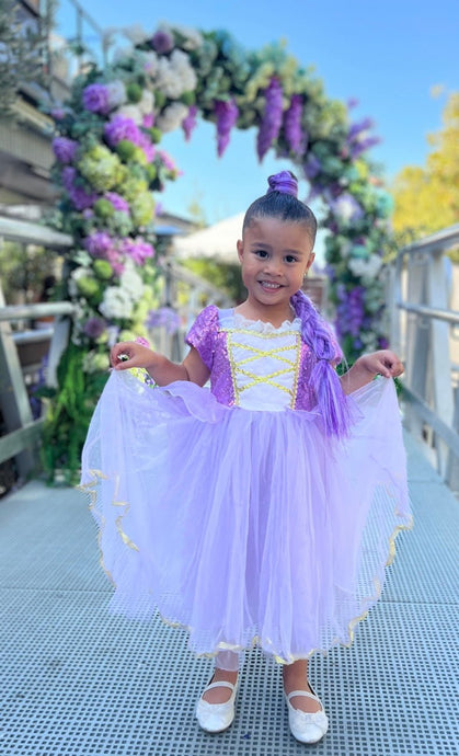 Classic Purple Princess Birthday Luxe Party Dress Costume - Fox Baby & Co