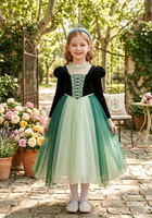 Load image into Gallery viewer, Anna Princess Party Long Sleeve Dress Costume - Fox Baby &amp; Co
