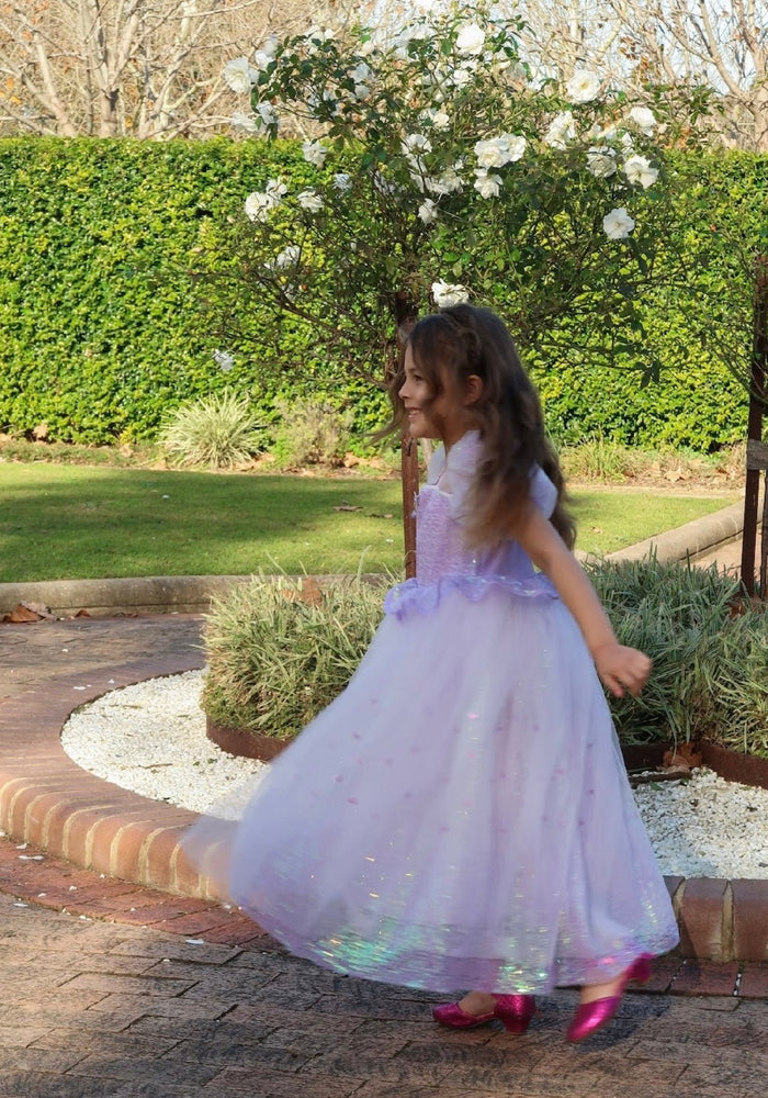 Rapunzel Butterfly Princess Party Puff Sleeve Dress Costume - Fox Baby & Co