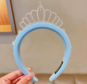 Magical Cinderella Princess Birthday Long Sleeve Party Dress Costume & Tiara Headband - Fox Baby & Co