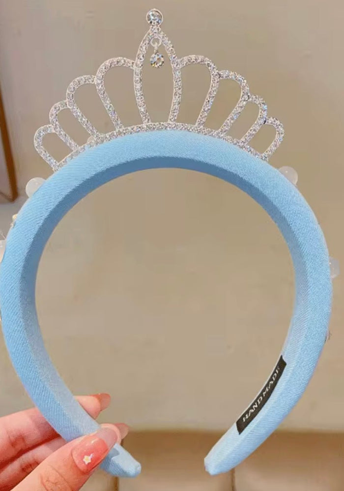 Magical Cinderella Princess Birthday Long Sleeve Party Dress Costume & Tiara Headband - Fox Baby & Co