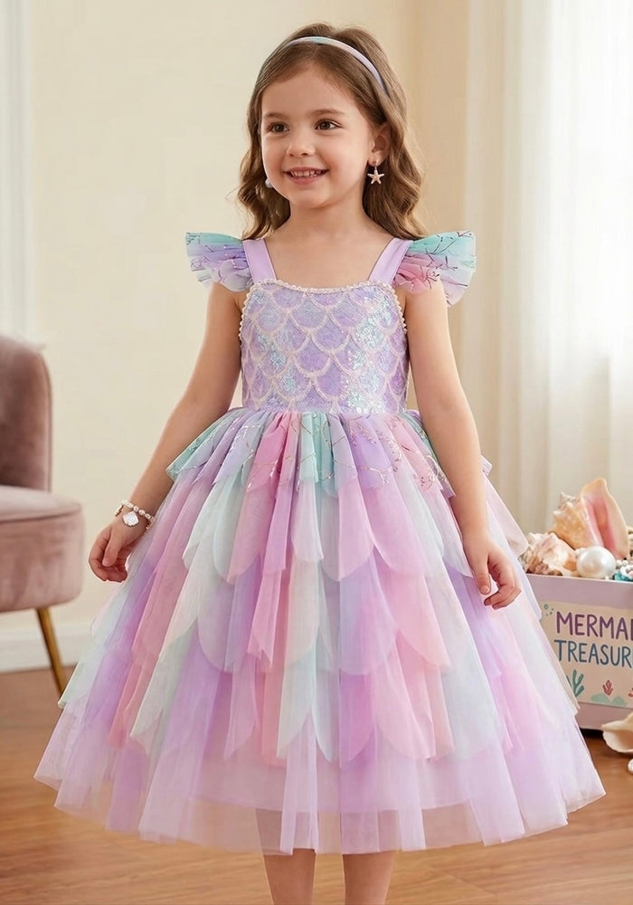 Fairyfloss Mermaid Princess Birthday Party Dress