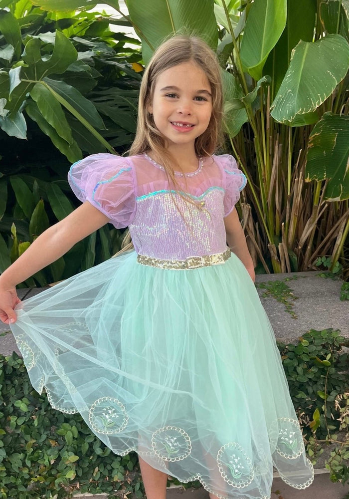 New Style Mermaid Princess Birthday Party Dress Costume - Fox Baby & Co