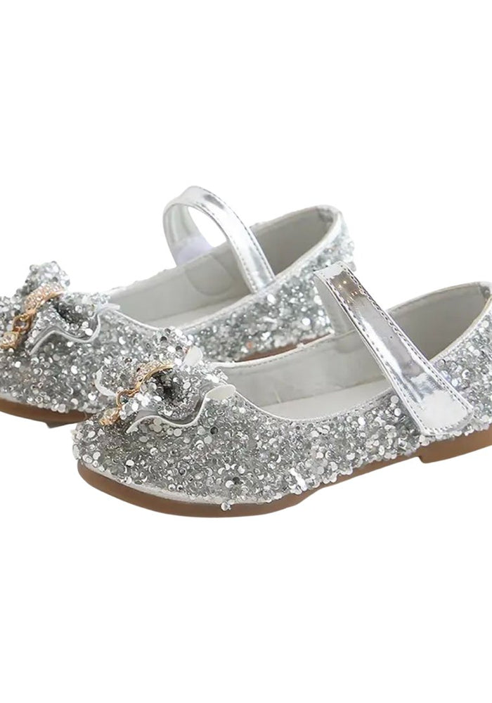 Little Princess Birthday Girl Sparkle Bow Mary Jane Shoe (pre order) - Fox Baby & Co