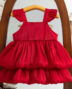 Spring Tulip Puff Frill Dress (pre order)