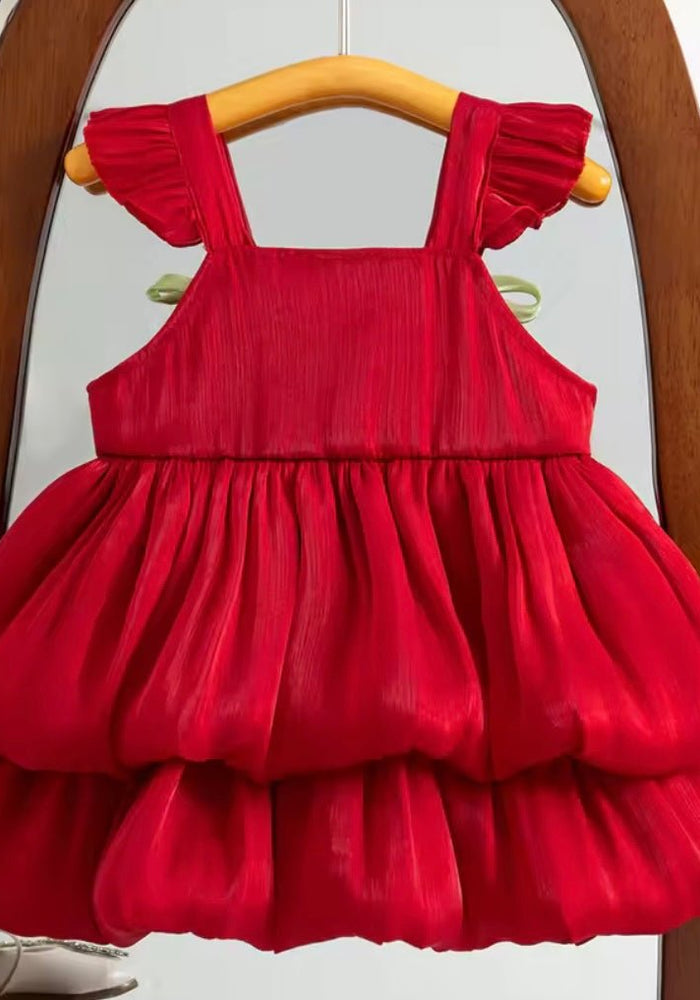 Spring Tulip Puff Frill Dress (pre order) - Fox Baby & Co