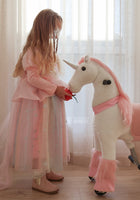 Load image into Gallery viewer, Fairyfloss Rainbow Princess Party Dress Long Sleeve &amp; cape - Fox Baby &amp; Co

