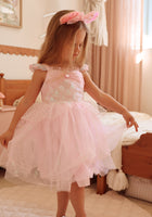 Load image into Gallery viewer, Shimmer Aurora Pink Princess Party Dress
