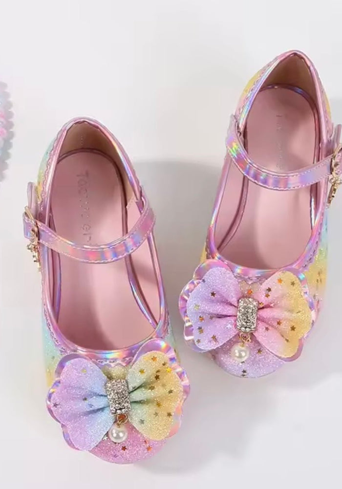 Little Girls My First High Heel Bow Princess Birthday Girl Shoe (pre order) - Fox Baby & Co