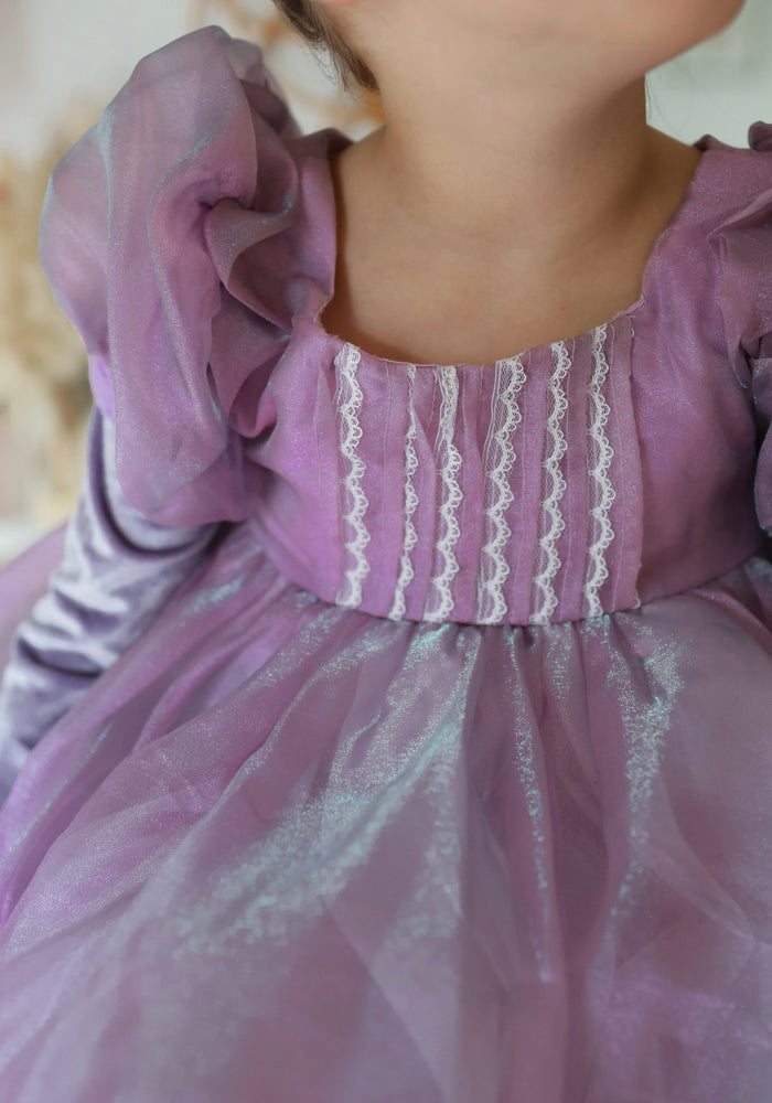 Classic Rapunzel Long Sleeve Princess Luxe Party Dress Costume (pre order) - Fox Baby & Co