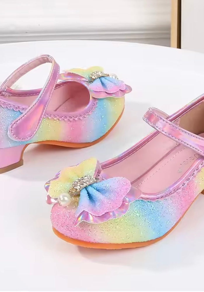 Little Girls My First High Heel Bow Princess Birthday Girl Shoe (pre order) - Fox Baby & Co