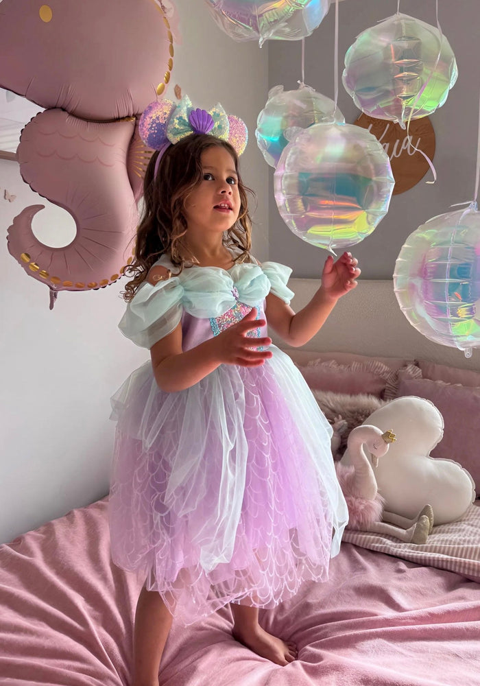 Mermaid Dream Princess Sequins Bow Animal Ears Headband - Fox Baby & Co