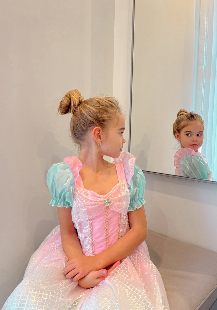 Rainbow Pastel Mermaid Princess Party Dress Costume - Fox Baby & Co