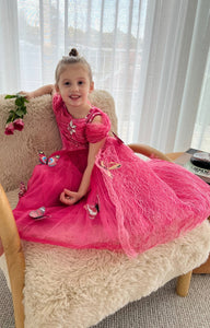 Pink Aurora Butterfly Princess Party Dress Costume & Jewellery Set - Fox Baby & Co