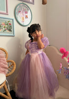 Load image into Gallery viewer, Whimsical Rapunzel Floral Luxe Princess Dress 💜🌸 (limited edition) - Fox Baby &amp; Co
