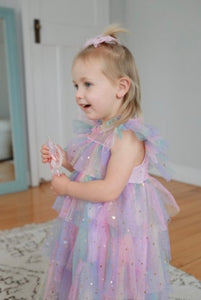 Enchanted Tulle Princess Tulle Birthday Dress Pink Rainbow