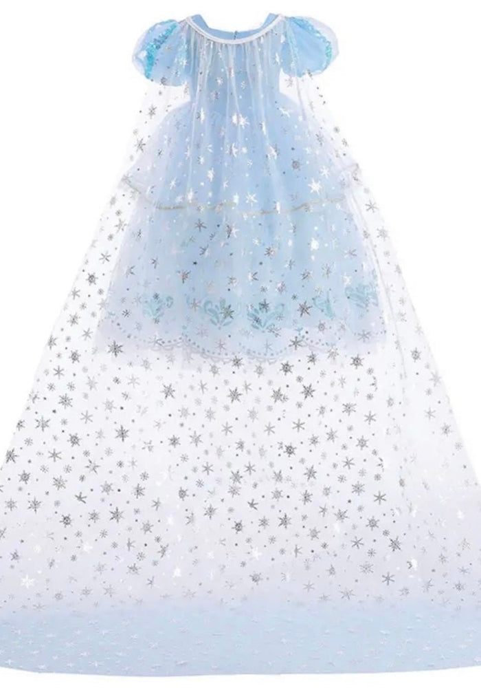 Snow Queen Princess Birthday Party Dress Costume with cape - Fox Baby & Co