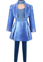 Load image into Gallery viewer, Descendants Inspired Princess Blue Girl Costume Set
