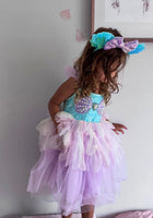 Load image into Gallery viewer, Rainbow Mermaid Luxe Princess Birthday Party Dress - Fox Baby &amp; Co
