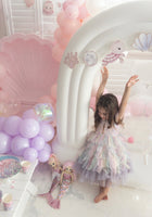 Load image into Gallery viewer, Mermaid Rainbow Bow Princess Party Dress - Fox Baby &amp; Co
