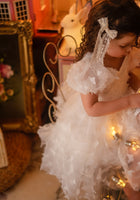 Load image into Gallery viewer, Kids girls Tea Party Butterfly Tulle Dress - White

