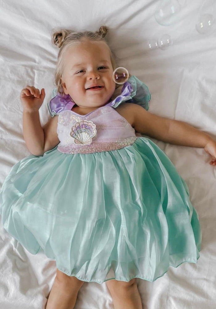 Seashell Mermaid Girls Birthday Party Dress - Fox Baby & Co