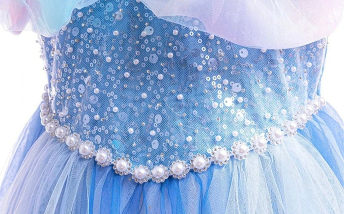 Blue Whimsical Princess Luxe Party Dress (pre order) - Fox Baby & Co