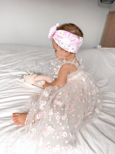 Baby Girl Easter Bunny Tulle Dress - White - Fox Baby & Co