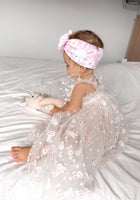 Load image into Gallery viewer, Baby Girl Easter Bunny Tulle Dress - White - Fox Baby &amp; Co
