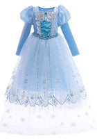 Load image into Gallery viewer, Snow Sparkle Cinderella Princess Long Sleeve Dress Costume - Fox Baby &amp; Co
