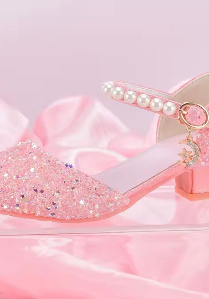 Glinda Little Girls High Heel Princess Birthday Girl Shoe (pre order) - Fox Baby & Co