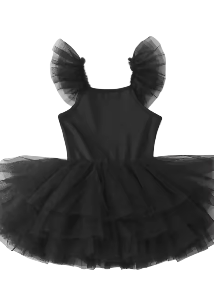 Luxe Ballerina Sparkle Tulle Tutu Leotard - Black - Fox Baby & Co