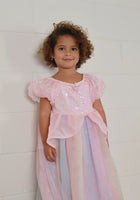 Load image into Gallery viewer, Rainbow Fairyfloss Princess Birthday Party Dress with cape - Fox Baby &amp; Co
