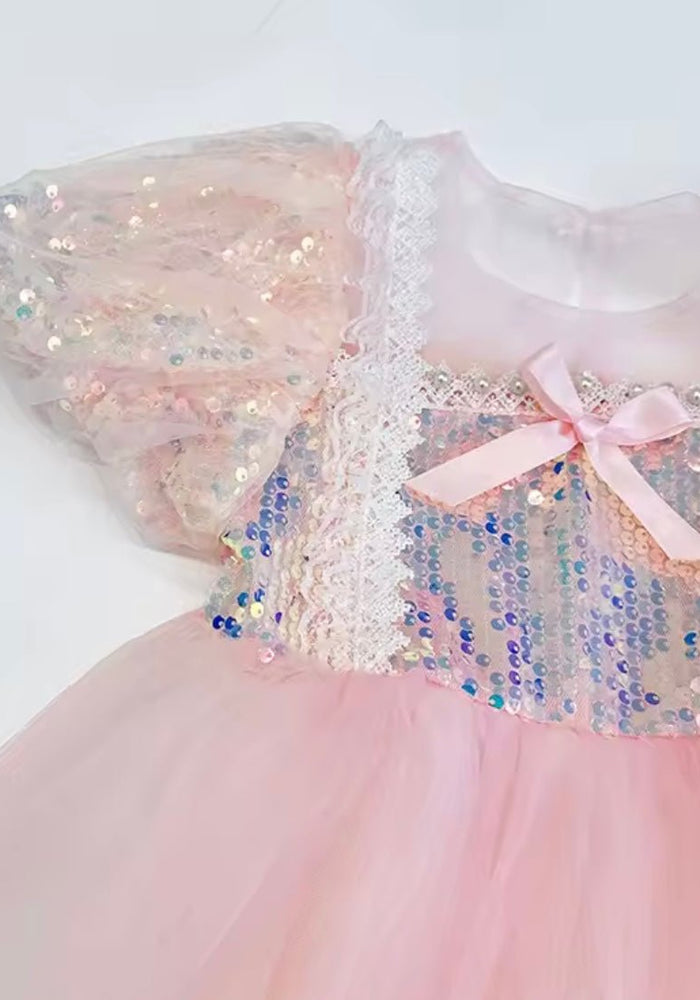 Enchanting Royal Princess Dress Costume & Tulle Bow Clip - Fox Baby & Co