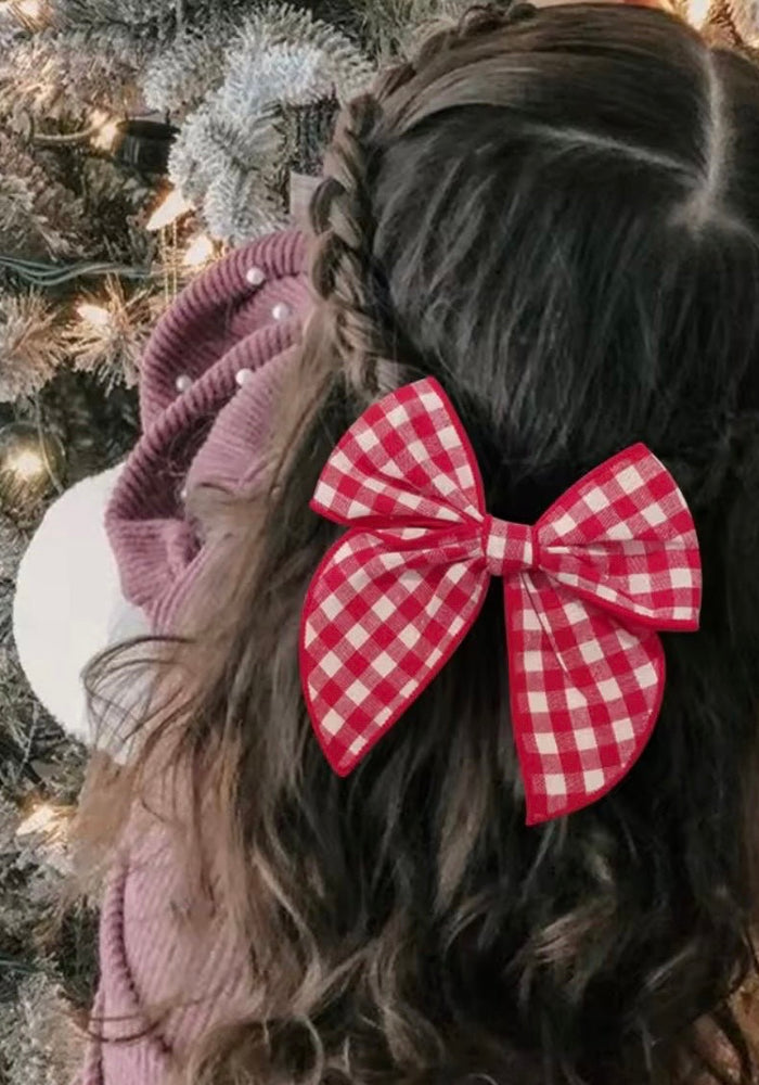 Christmas Large Statement Bow Clip