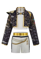 Load image into Gallery viewer, Kids Girls K - POP Style Demon Hunter Mira Zoey Costume Top, Shorts &amp; Jacket 3 Piece - Fox Baby &amp; Co

