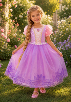 Load image into Gallery viewer, Sparkle Rapunzel Princess Birthday Party Dress Costume

