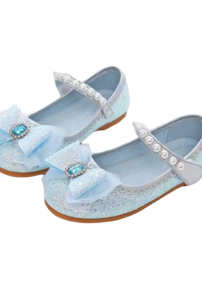 New Enchanted Princess Birthday Girl Sparkle Bow Mary Jane Shoe (pre order) - Fox Baby & Co