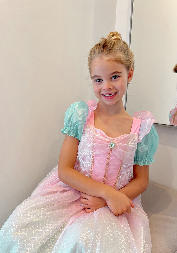 Rainbow Pastel Mermaid Princess Party Dress Costume - Fox Baby & Co