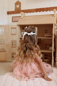 Christmas Tutu Stars & Moons Little Girls Tulle Dress - Pink - Fox Baby & Co